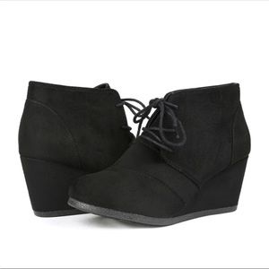 Black Suede Boots Size 8.5